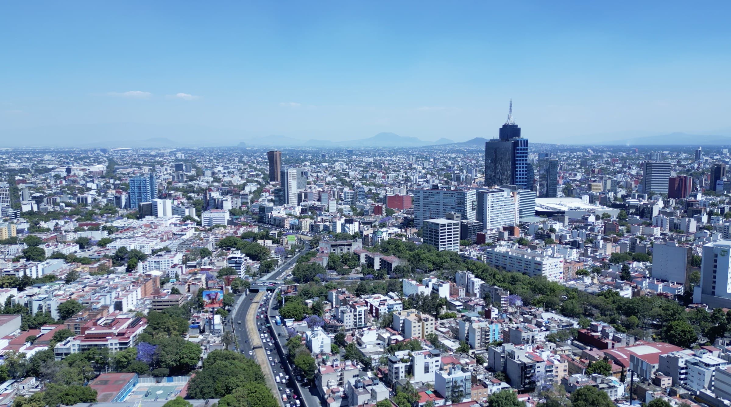 Panorámica CDMX hacia el sur